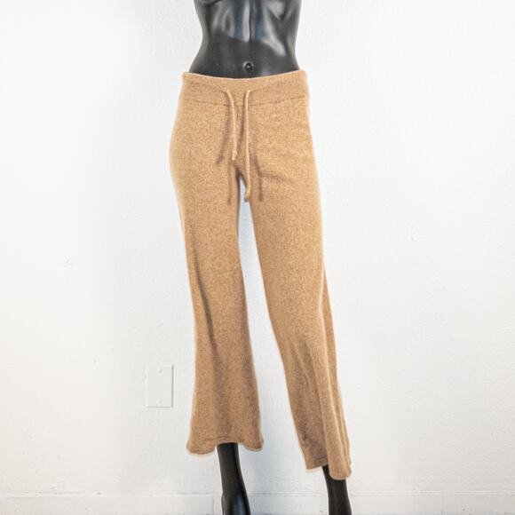 LISA YANG Women's 100% Cashmere Wide leg cropped Trouser pants sz 0 - Picture 1 of 9